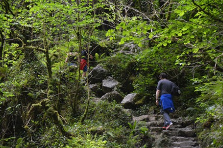 visiter les gorges de kakuetta au pays basque, c'est comme aller en amazonie, une promenade extraordinaire avec les filles en espadrilles