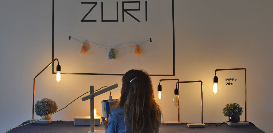 les lampes en béton de Zuri, une jolie découverte des filles en espadrilles