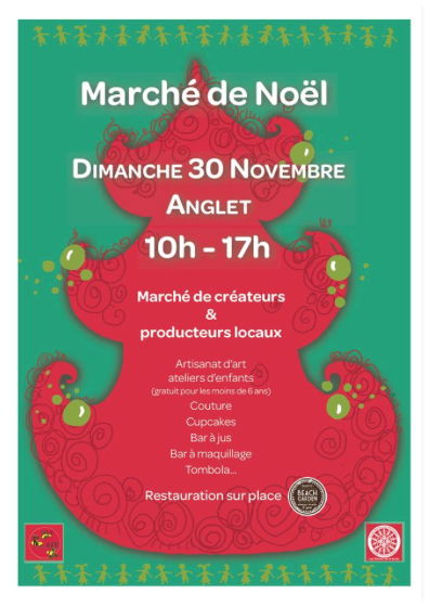 marche de noel à l'école montessori d'anglet